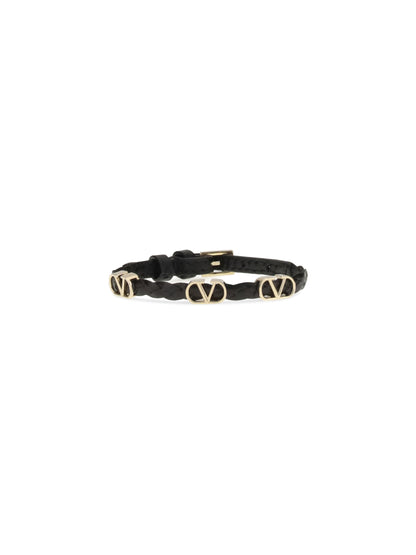 VALENTINO GARAVANI VLogo Signature braided leather Bracelet