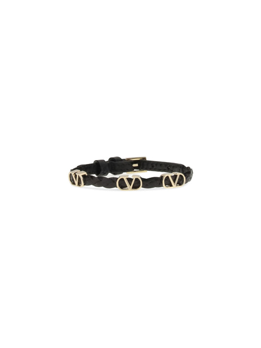 VALENTINO GARAVANI VLogo Signature braided leather Bracelet