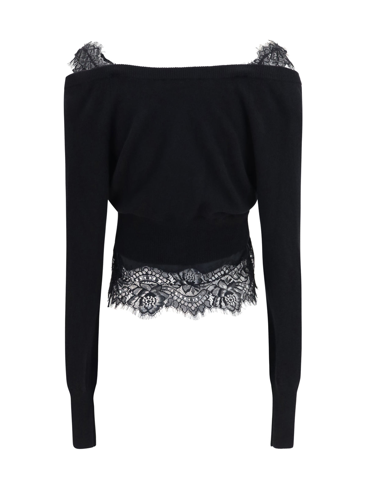 Ermanno Scervino Lace Cardigan - Black