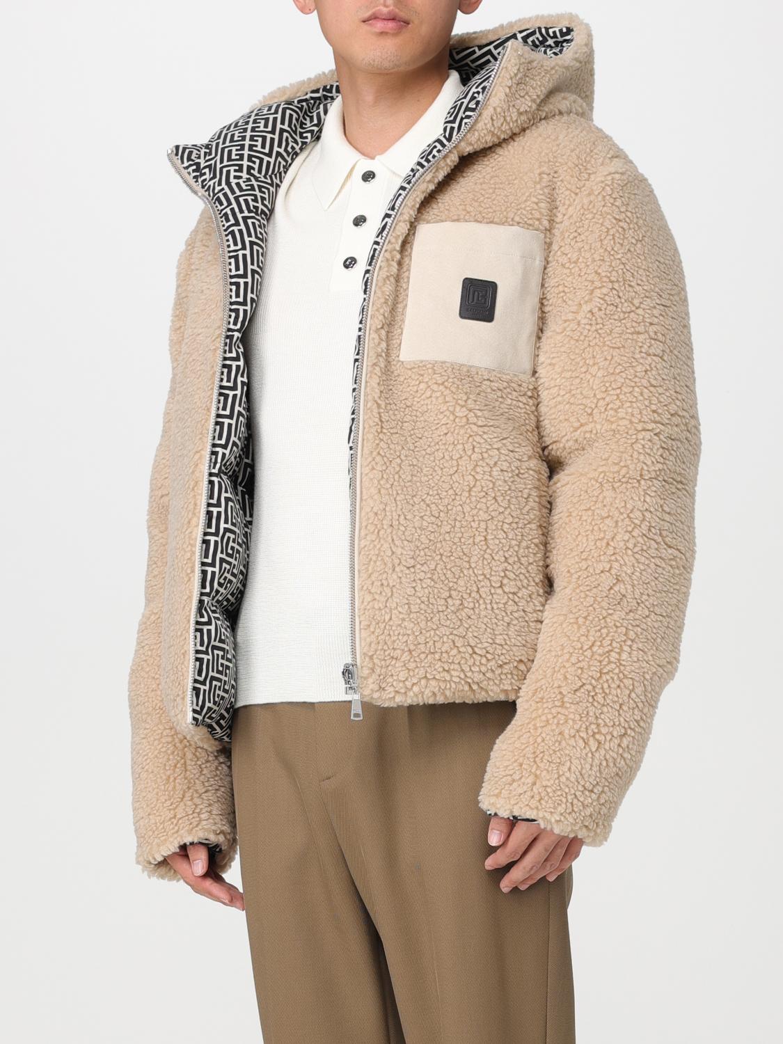 Balmain Jacket Men Yellow Cream