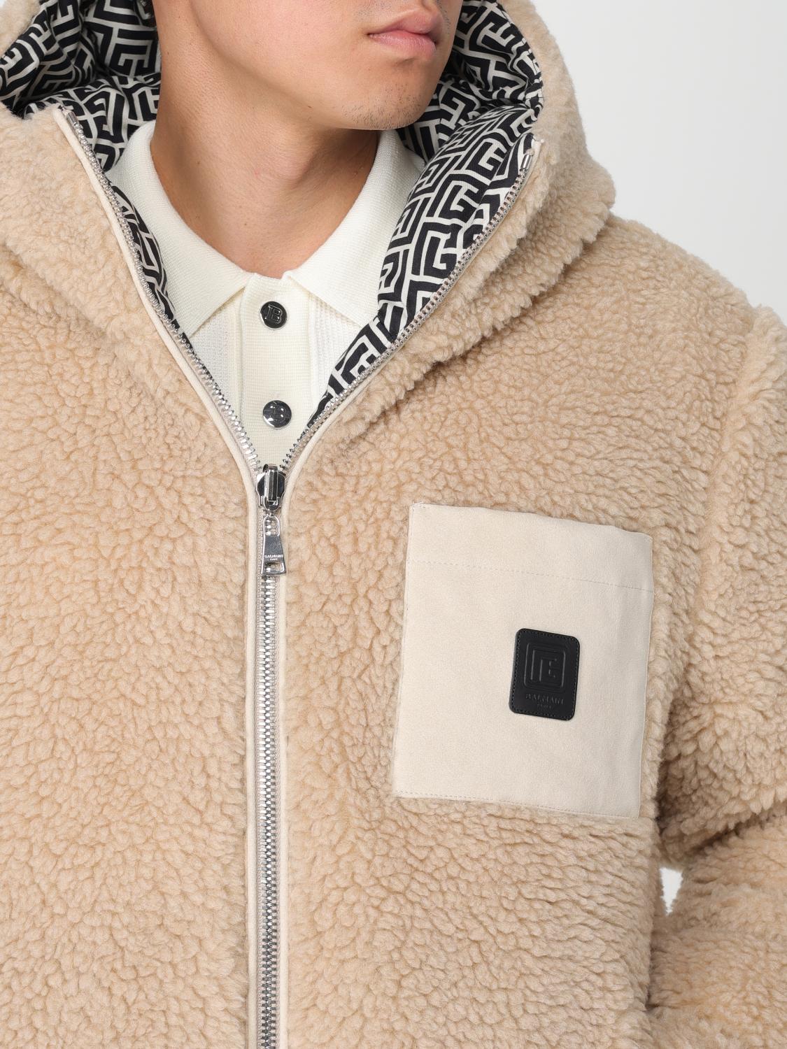Balmain Jacket Men Yellow Cream