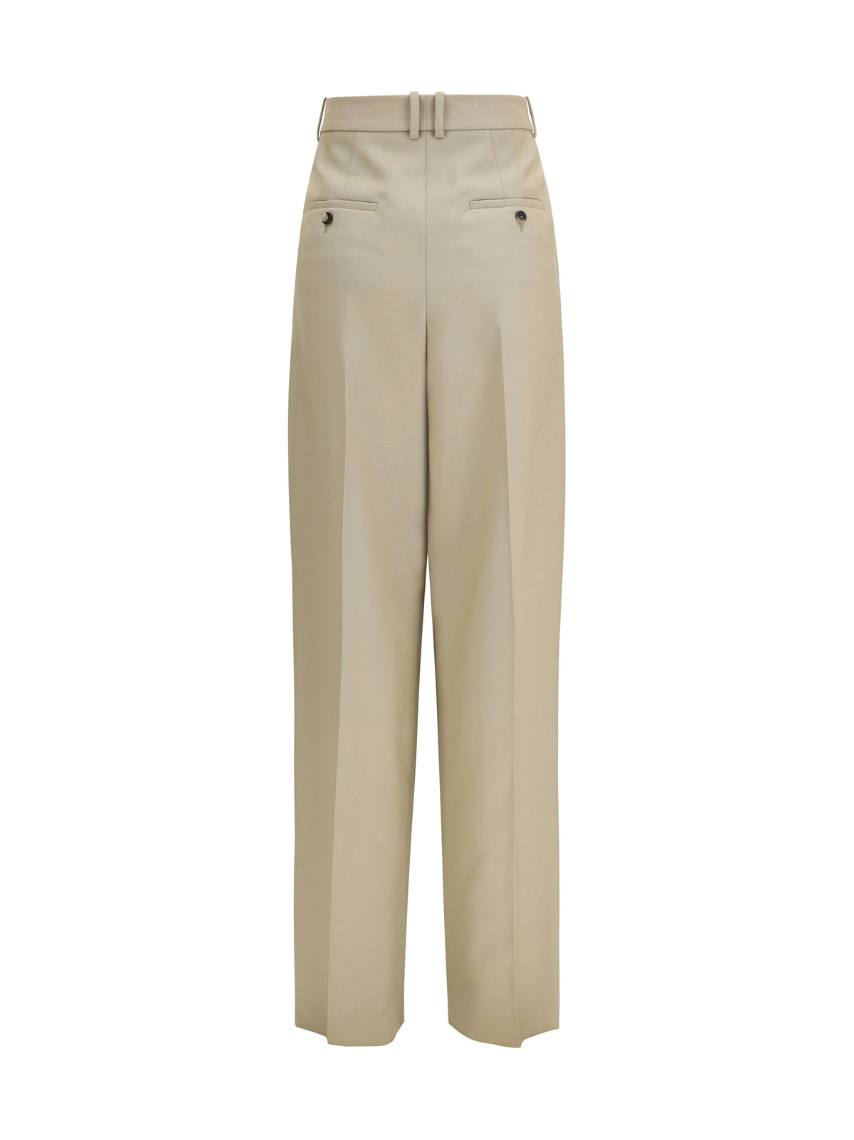 Saint Laurent Tailored wool and silk canvas Pants - Mustard
