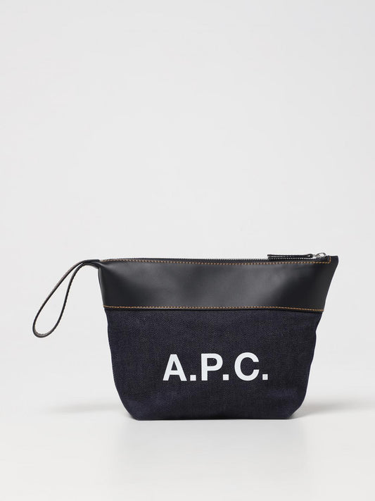 A.P.C. Cosmetic Case Men Blue