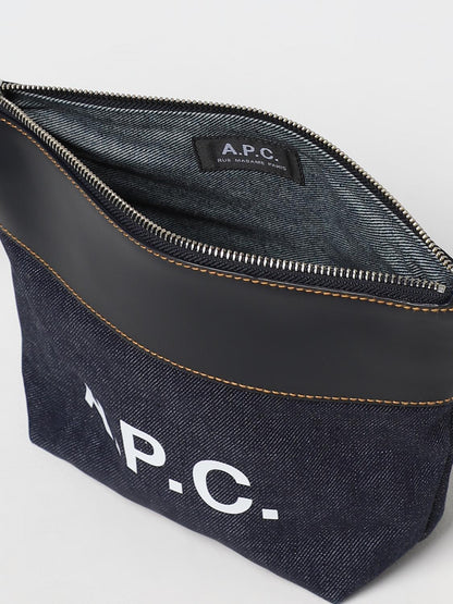 A.P.C. Cosmetic Case Men Blue