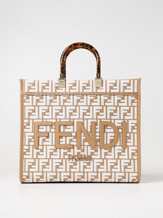 Fendi Tote Bags Woman Beige