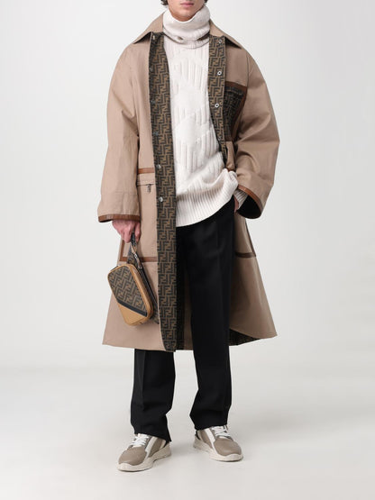 Fendi Trench Coat Men Tobacco