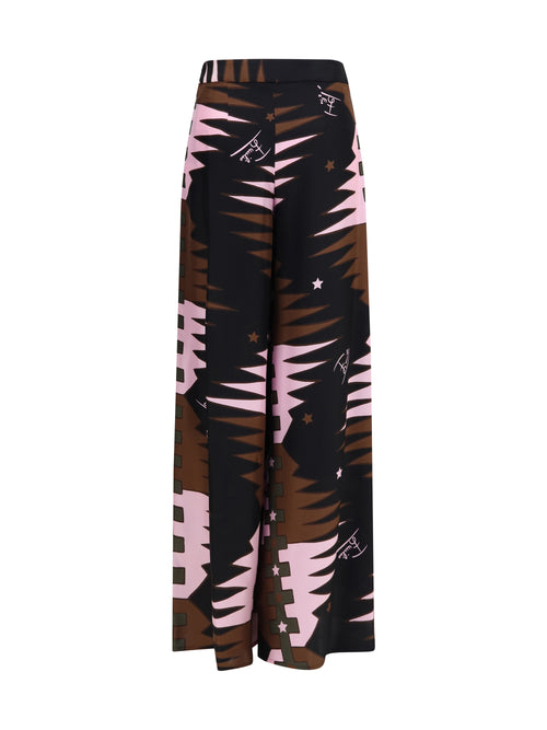 Pucci Silk Twill Pants - Khaki Pink