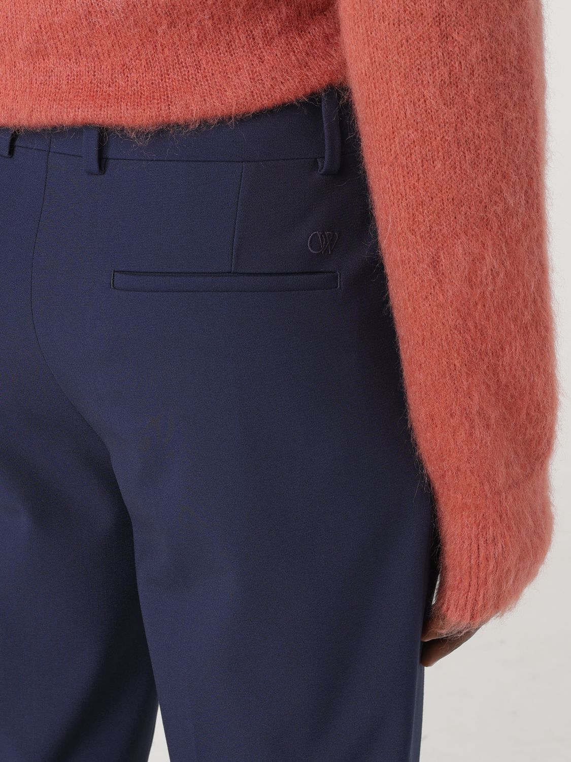 Off White Pants Men Denim