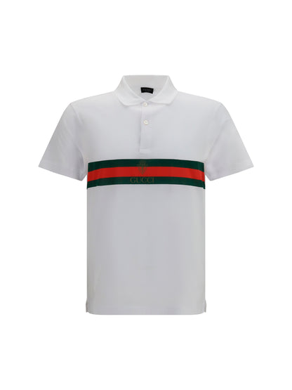 GUCCI Cotton jersey Polo Shirt with Web