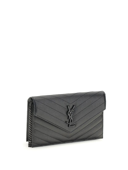 Saint Laurent Cassandre mini Shoulder Bag - Black