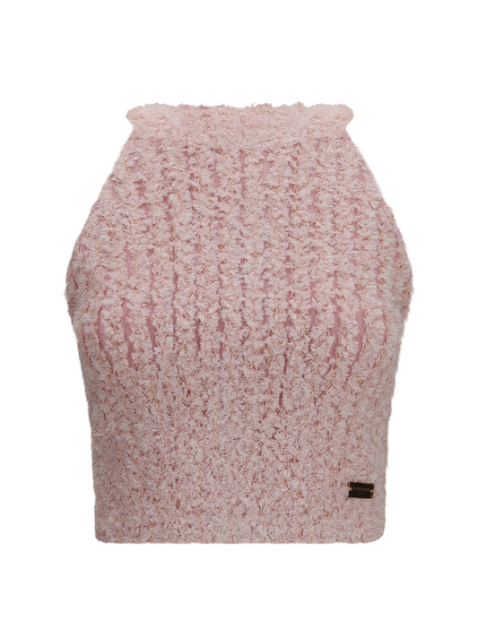 BALMAIN Sleeveless crew neck Top