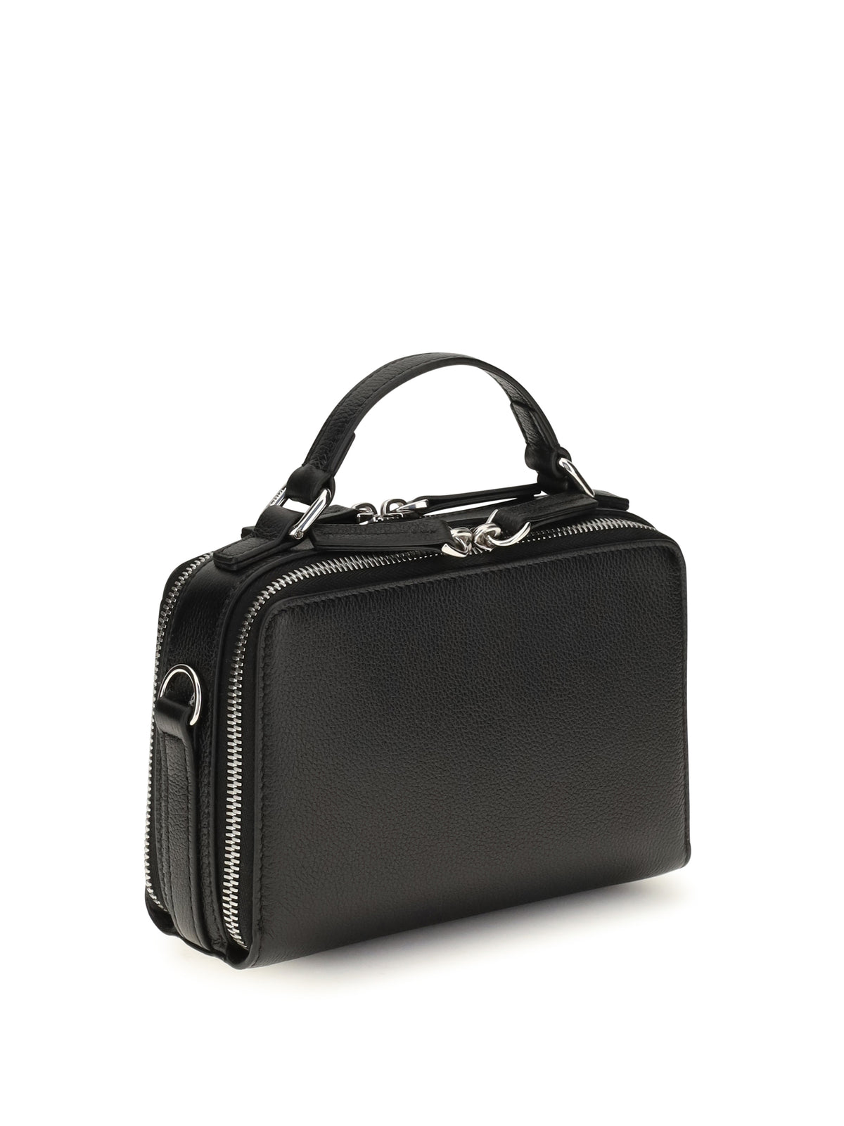 Fendi Calfskin Phone Holder Handbag - Black