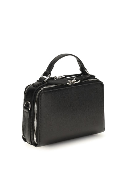 Fendi Calfskin Phone Holder Handbag - Black