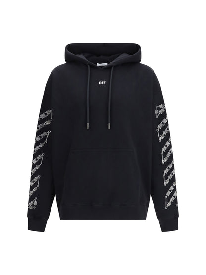 OFF-WHITE Chain Araldic Arrow Skate Hoodie