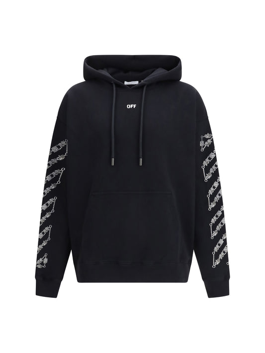 OFF-WHITE Chain Araldic Arrow Skate Hoodie