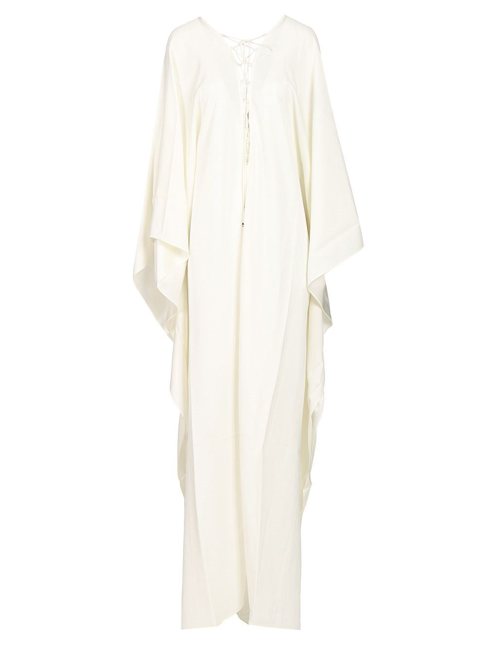 Taller Marmo Cady Dress With Laces - White