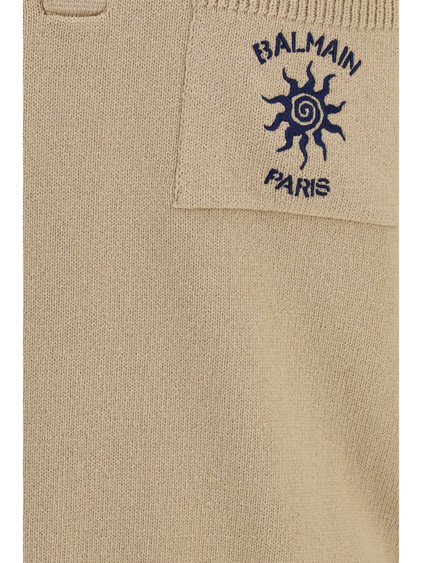 BALMAIN Cotton sun-logo Polo
