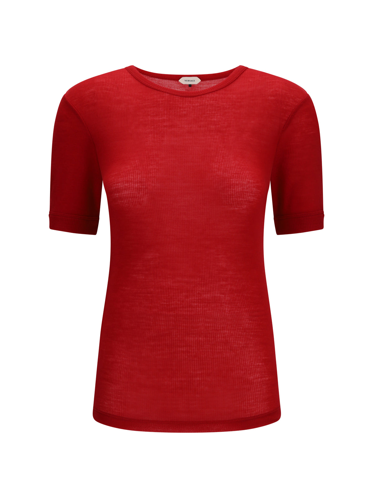 Versace Ribbed knit T-shirt - Lipstick Red