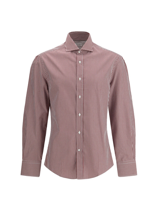 BRUNELLO CUCINELLI Slim fit cotton check Shirt