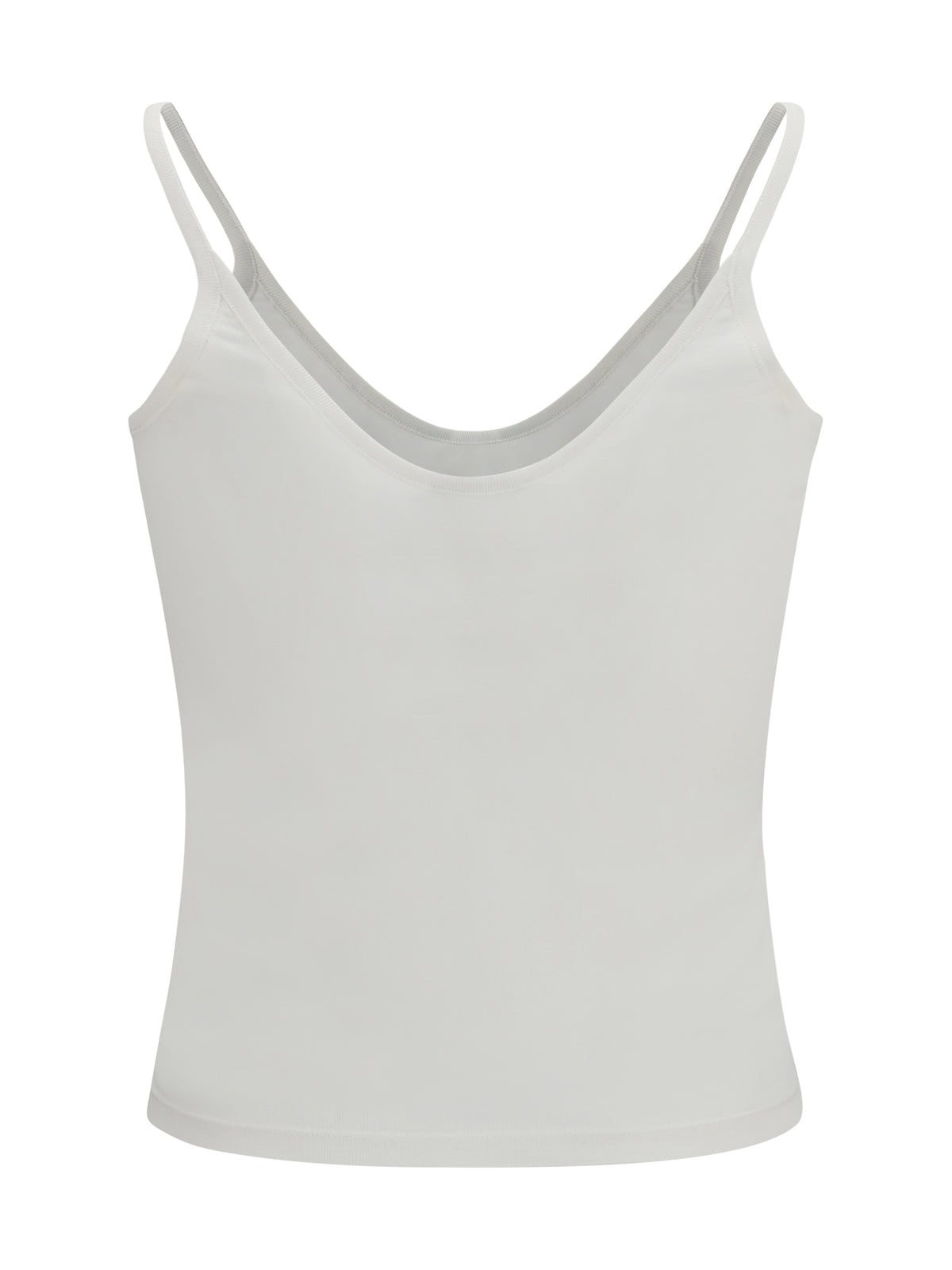 Tom Ford Micro-rib silk jersey Tank Top - Off White