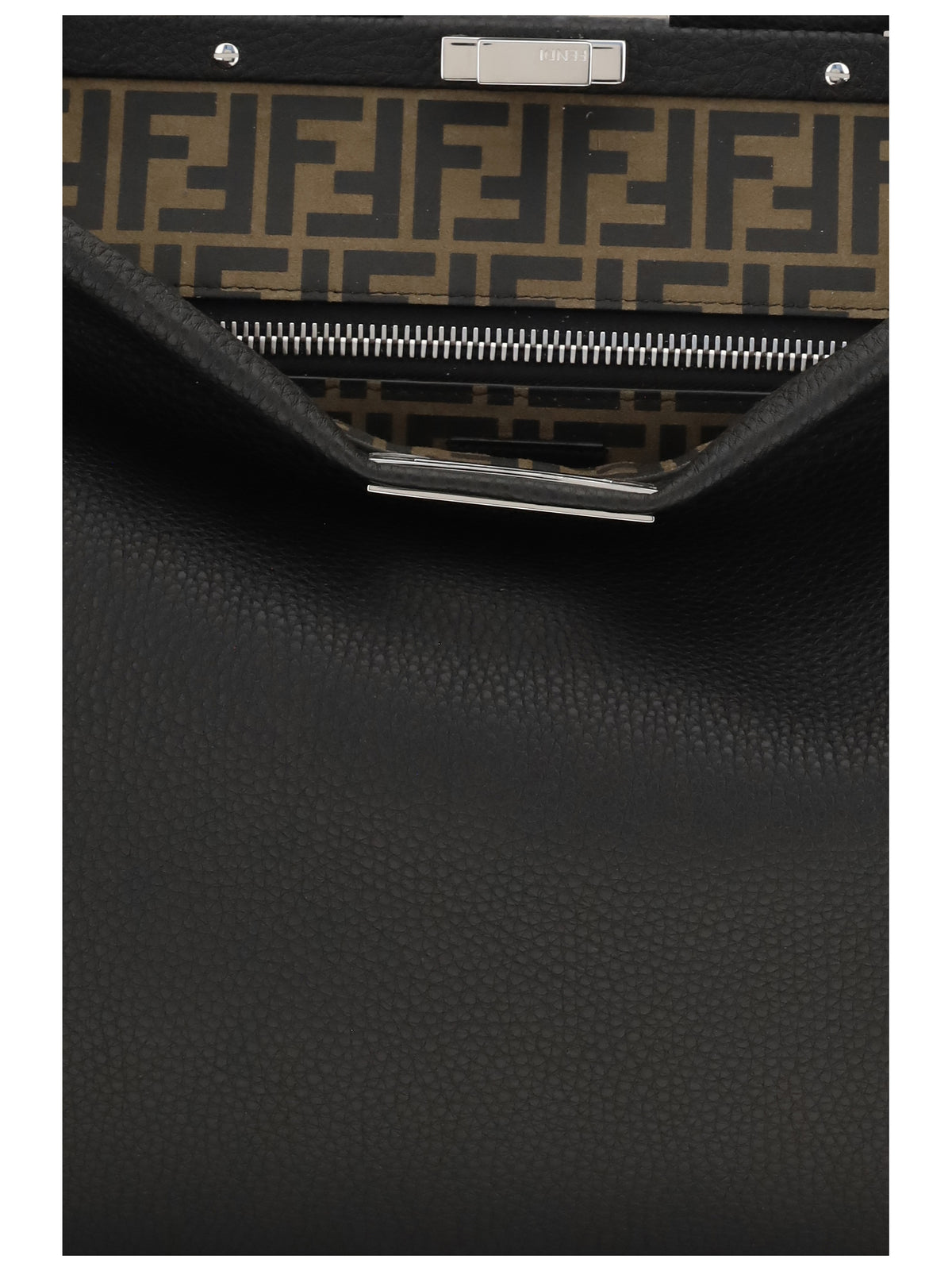 Fendi My Peekaboo large Shoulder Bag - Nero+Moro