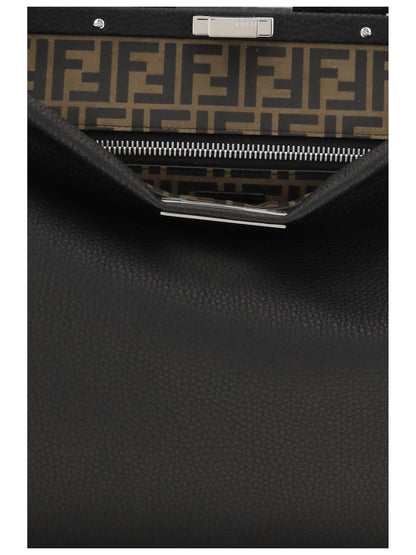 Fendi My Peekaboo large Shoulder Bag - Nero+Moro
