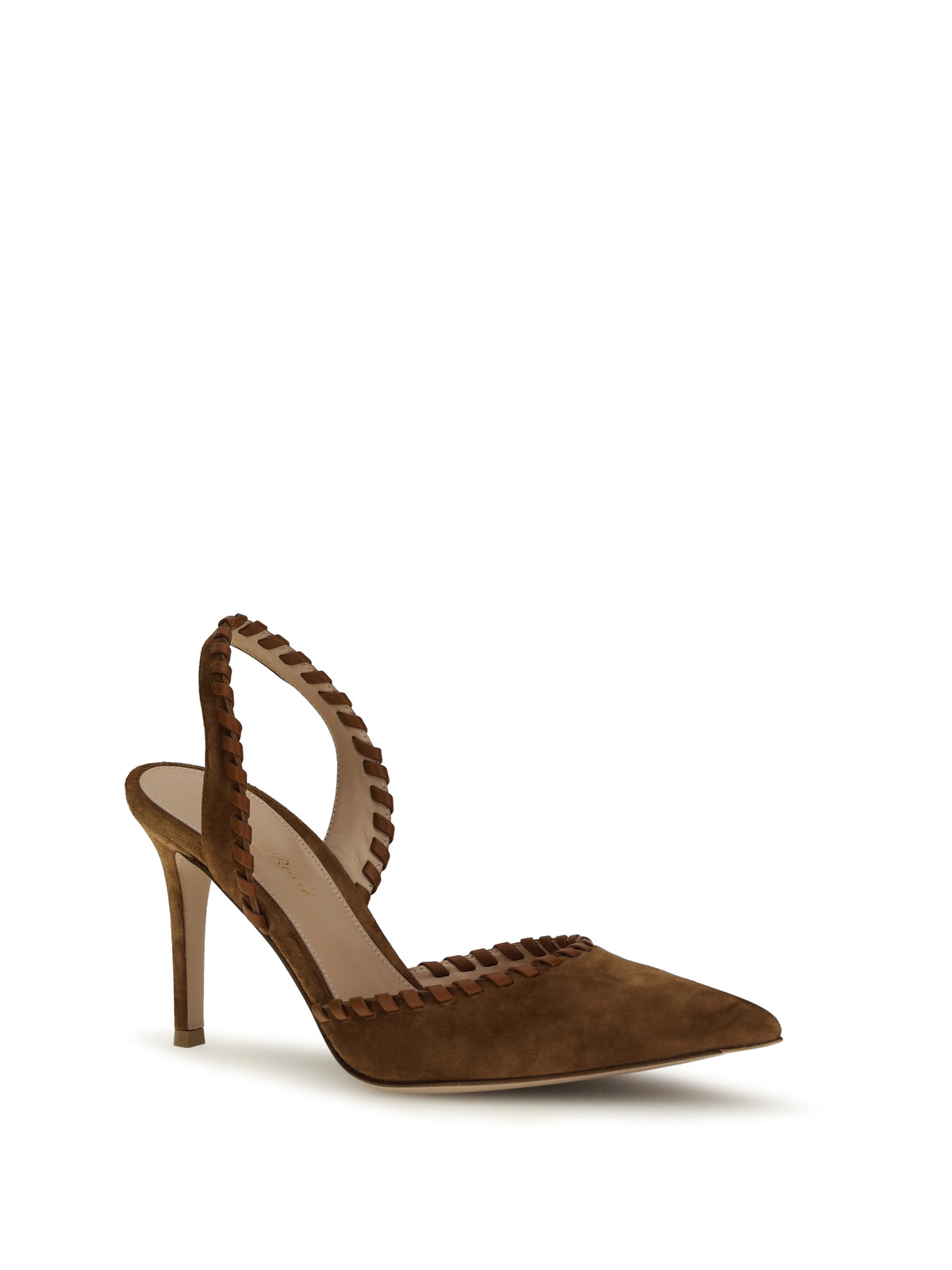 Gianvito Rossi Suede Pumps - Luggage+Sedona