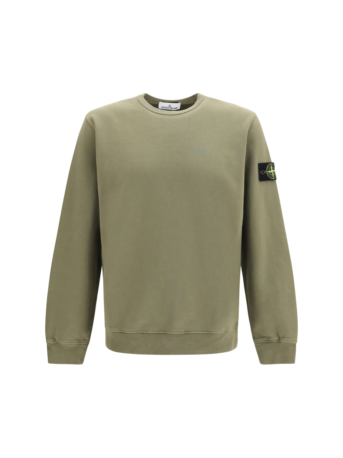 Stone Island Crewneck cotton Sweatshirt - Military Green