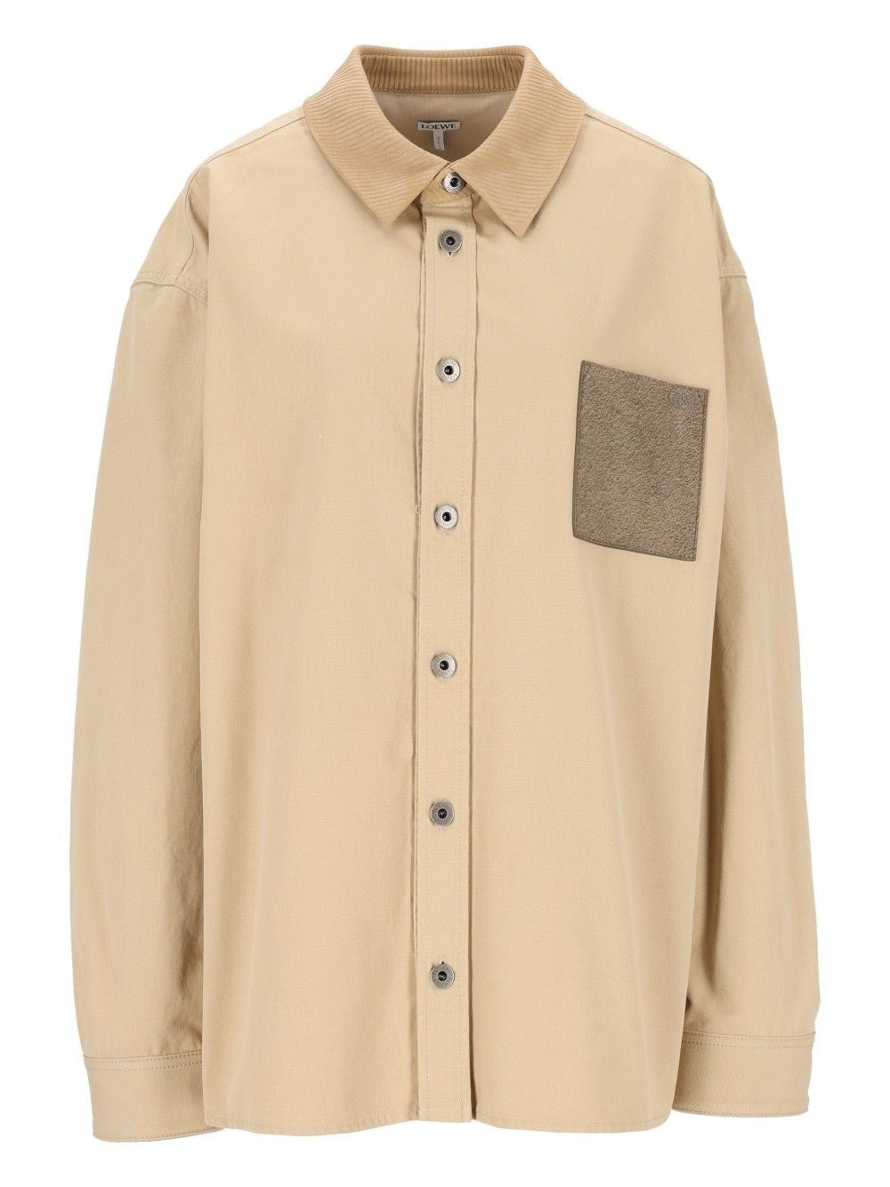 Loewe Cotton Canvas Shirt Jacket - Beige
