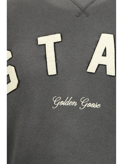 Golden Goose Star Embroidered Sweatshirt - Charcoal
