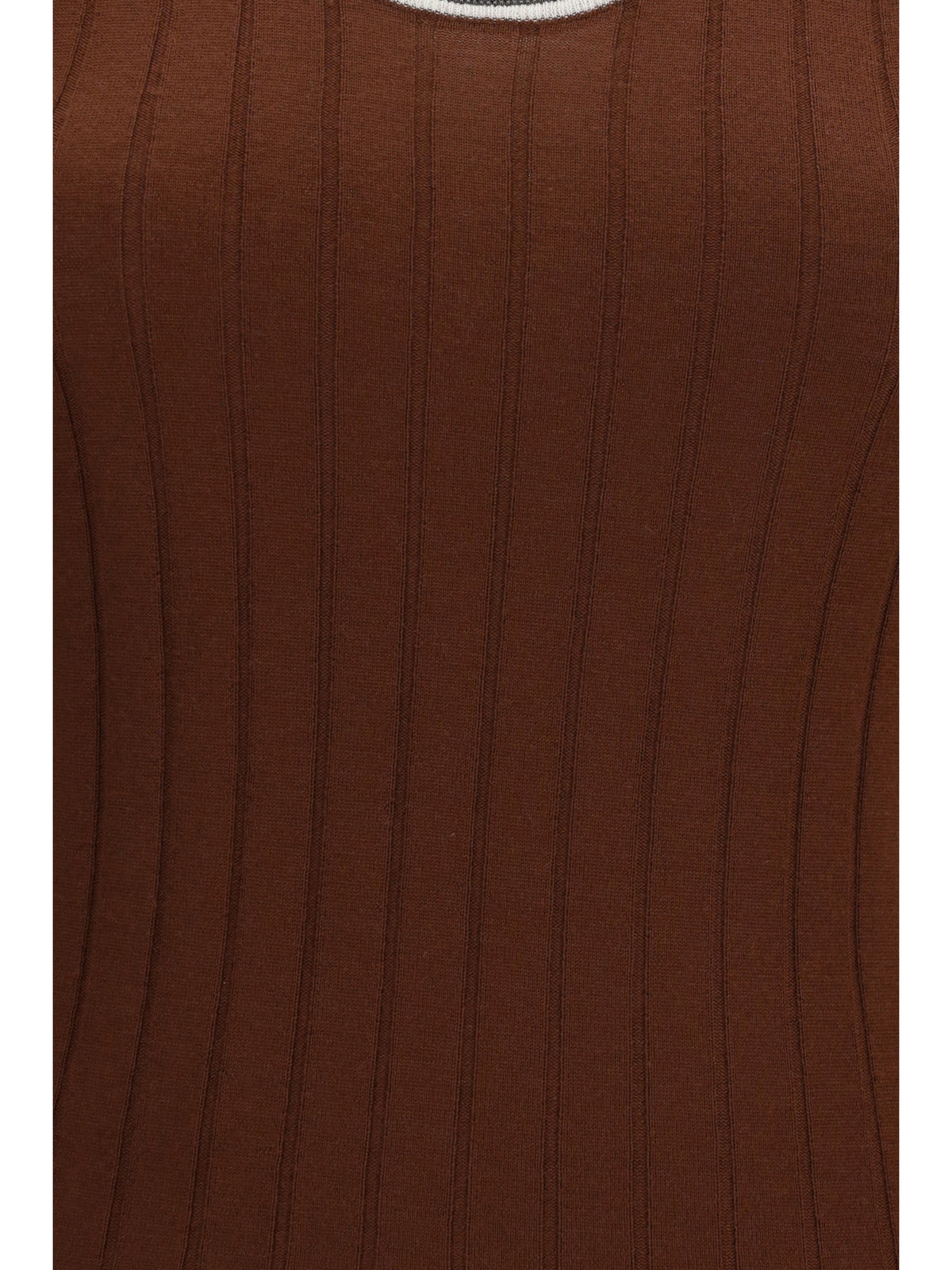 Brunello Cucinelli Ribbed jersey Top - Mulberry+Panama