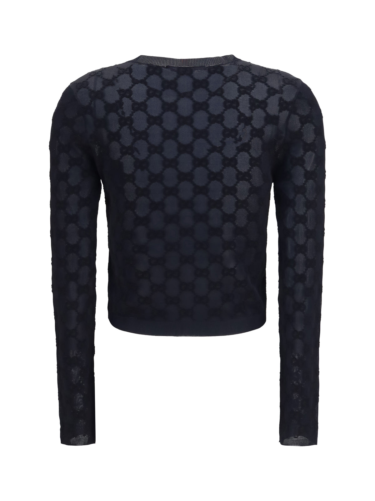 Gucci GG all-over viscose crepe Cardigan - Black