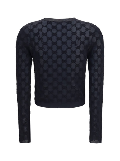 Gucci GG all-over viscose crepe Cardigan - Black