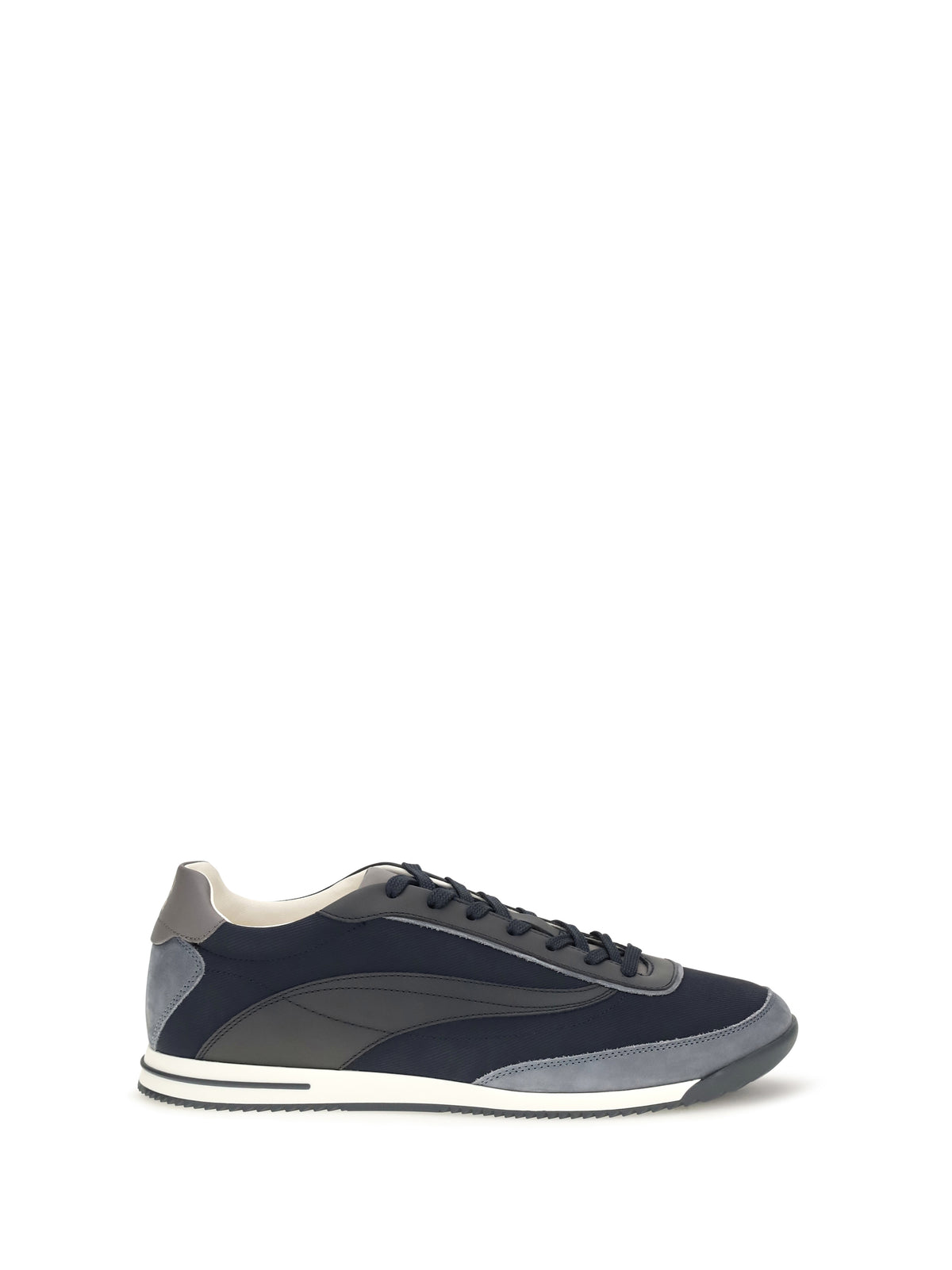 Brunello Cucinelli Lace-up suede Sneakers - Blue