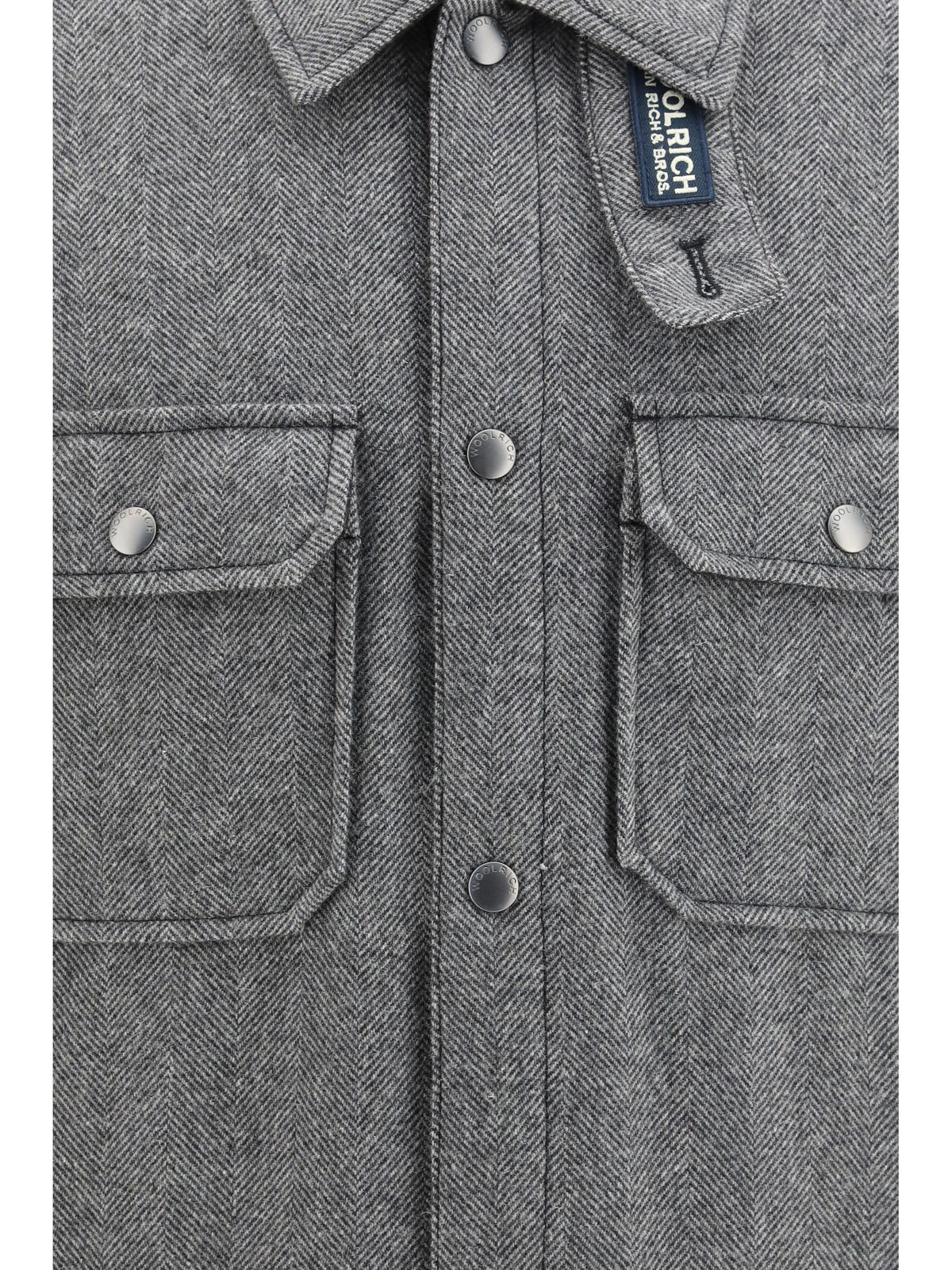 Woolrich Alaskan Check Jacket - Herringbone Grey
