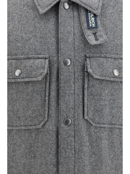 Woolrich Alaskan Check Jacket - Herringbone Grey