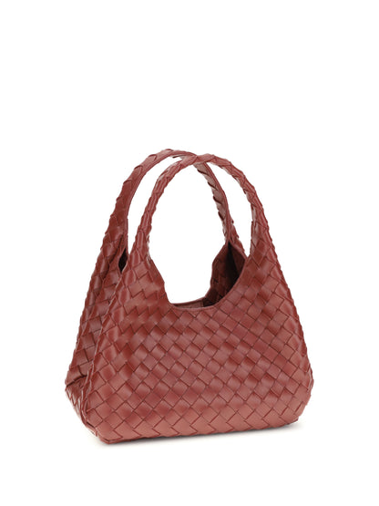 Bottega Veneta Campana Shoulder Bag - Lava Red-Muse Brass