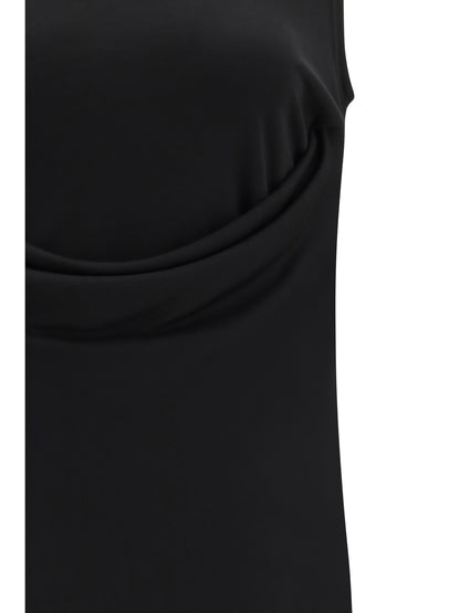 AMI PARIS Sleeveless Top with lavallière neckline in jersey