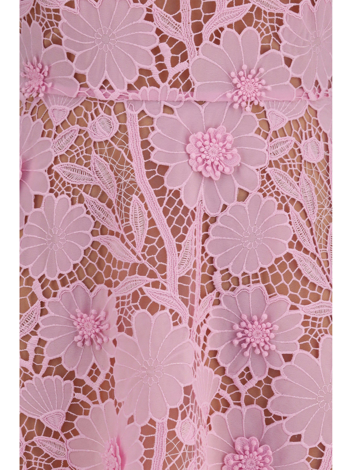 Self-Portrait Short lace Dress - Pink