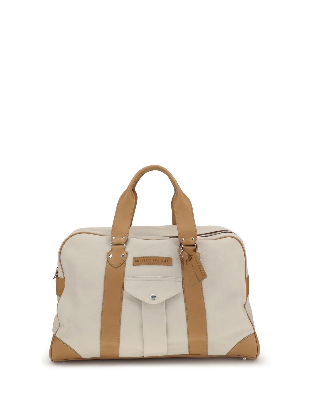 Brunello Cucinelli Street Travel Bag - Ghiaccio+Naturale