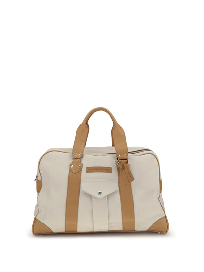 Brunello Cucinelli Street Travel Bag - Ghiaccio+Naturale