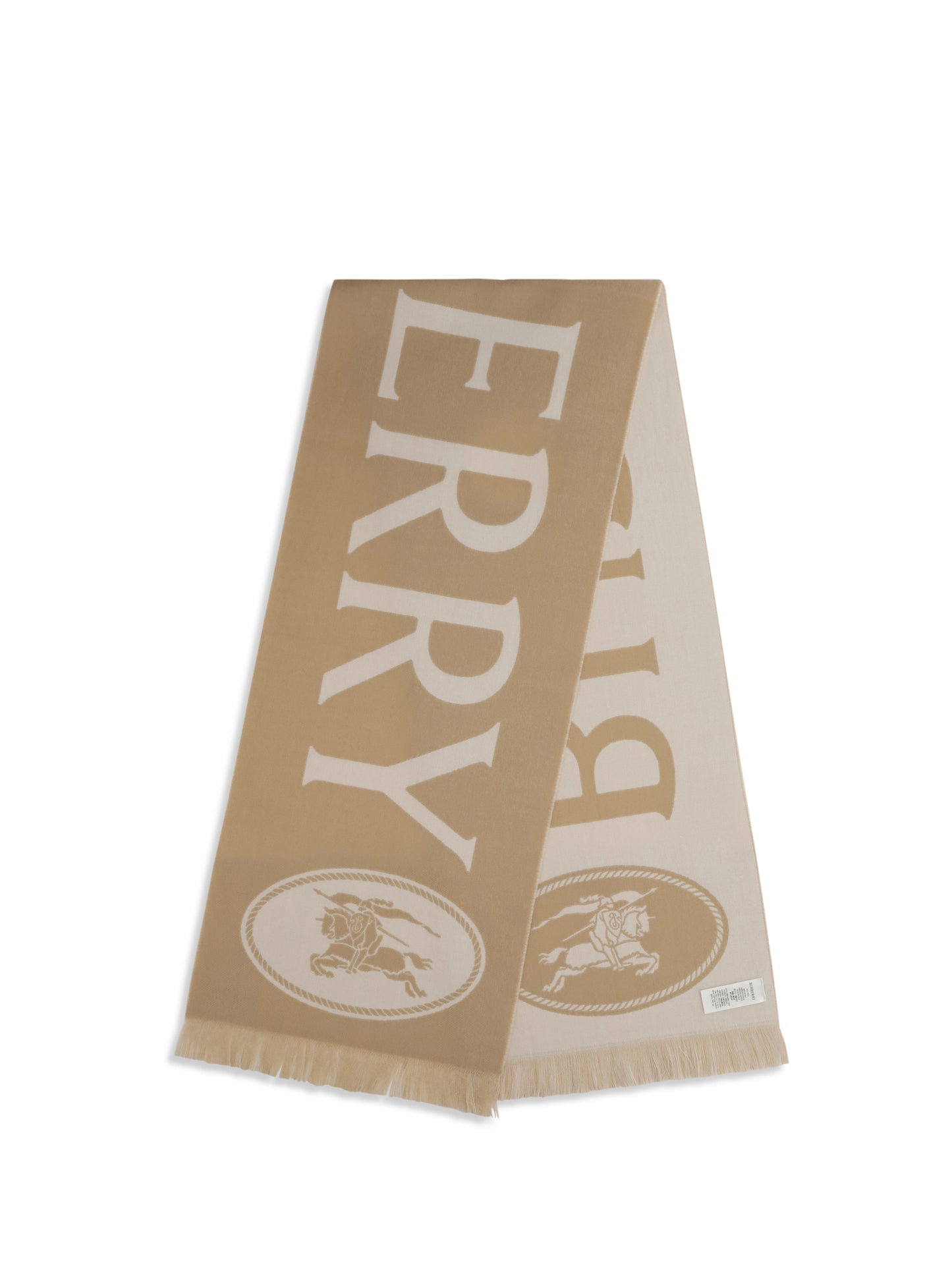BURBERRY Logo wool Scarf