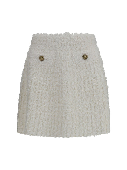 BALMAIN Mini Skirt with decorative buttons