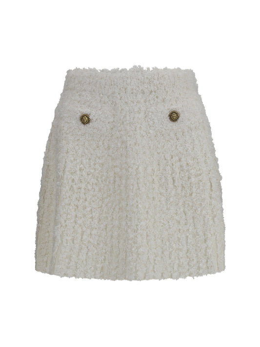 BALMAIN Mini Skirt with decorative buttons