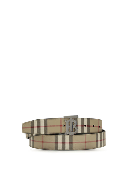 BURBERRY TB reversible Check Belt