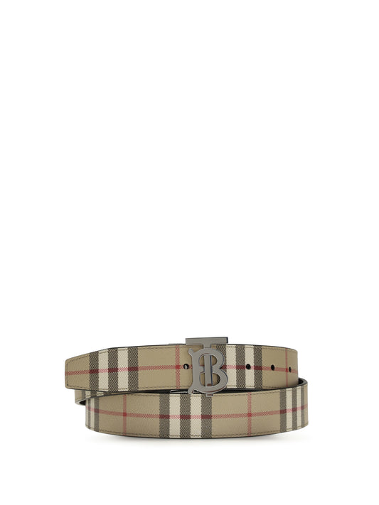 BURBERRY TB reversible Check Belt