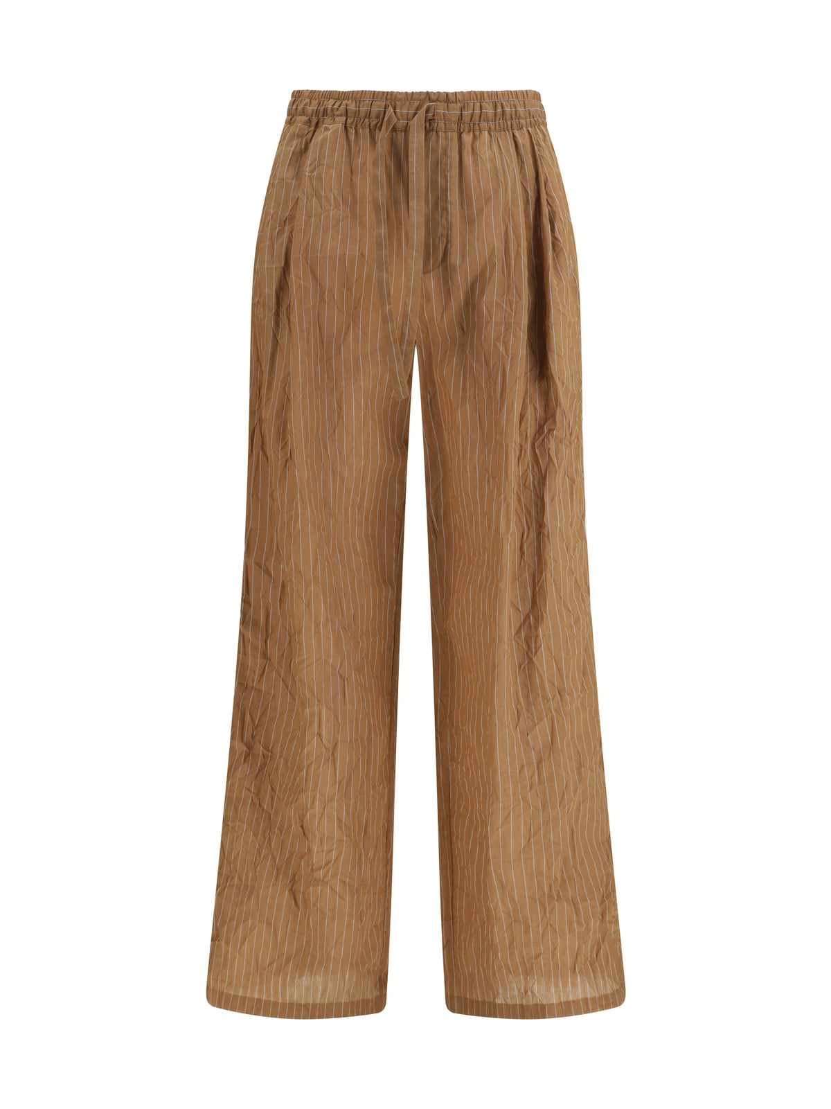 Dolce & Gabbana Vanity Pants in striped froissé fabric - Rigato