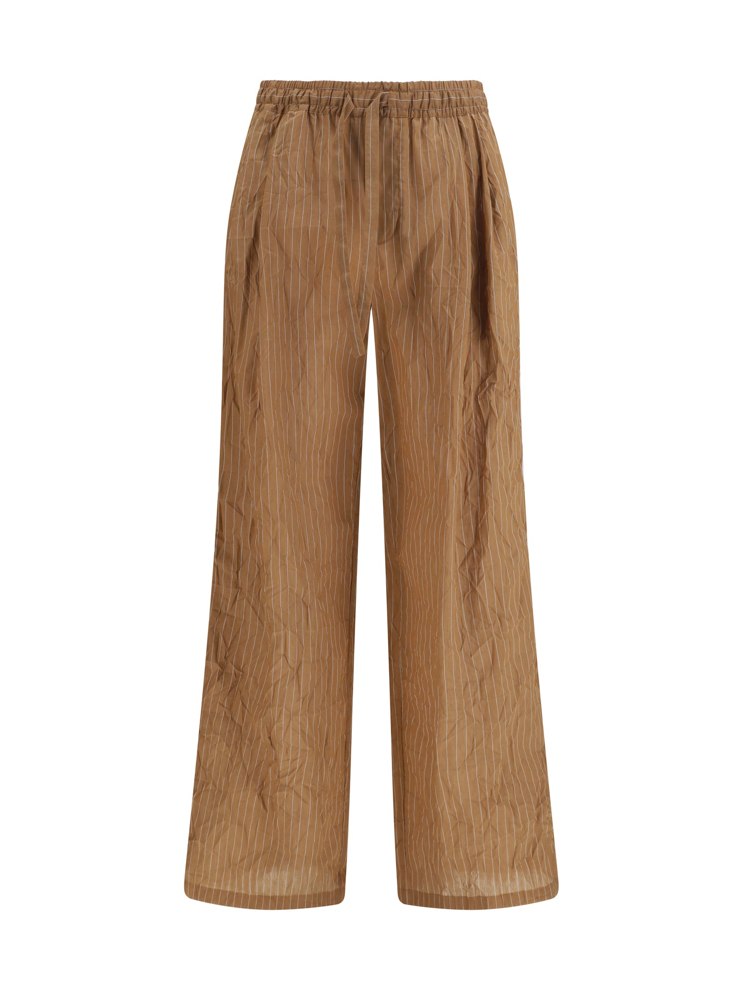 DOLCE & GABBANA Vanity Pants in striped froissé fabric