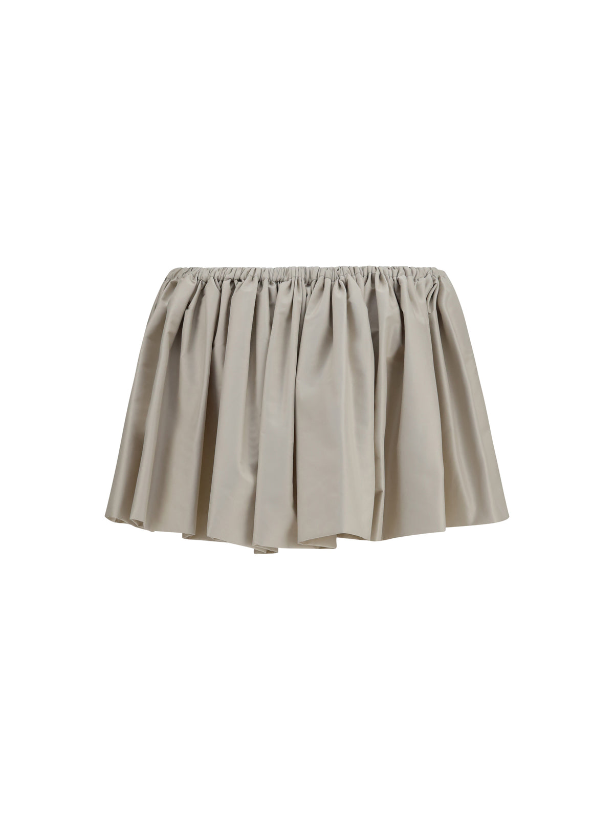 Miu Miu Ruffled mini Skirt with drawstring - Opale