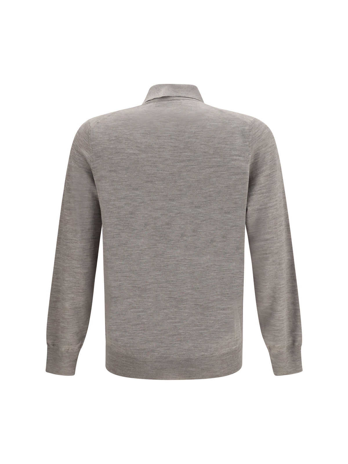 Brunello Cucinelli Virgin wool polo Sweater - Roccia+Nebbia